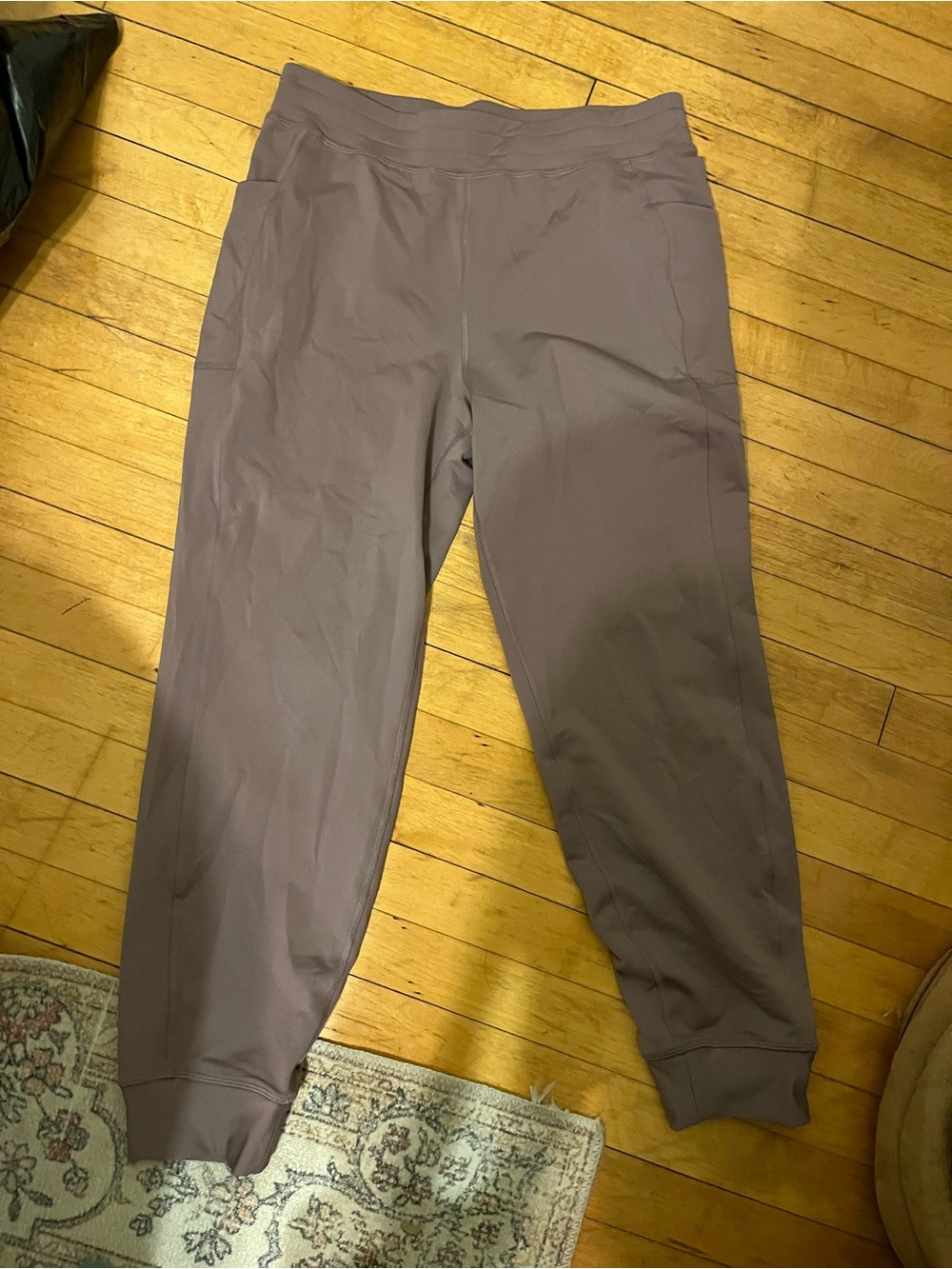 Fabletics Mauve/Purple High-Waist Jogger Jumpsuit Pants